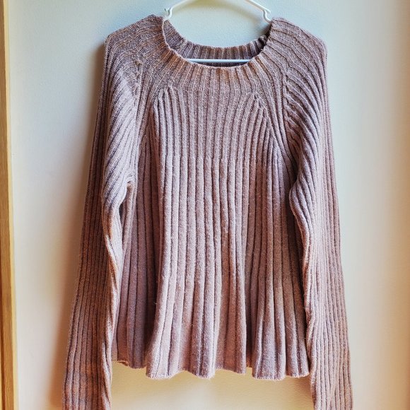 Cupio Sweaters - Cupio "Blush" Scoop Neck Sweater Size Large
